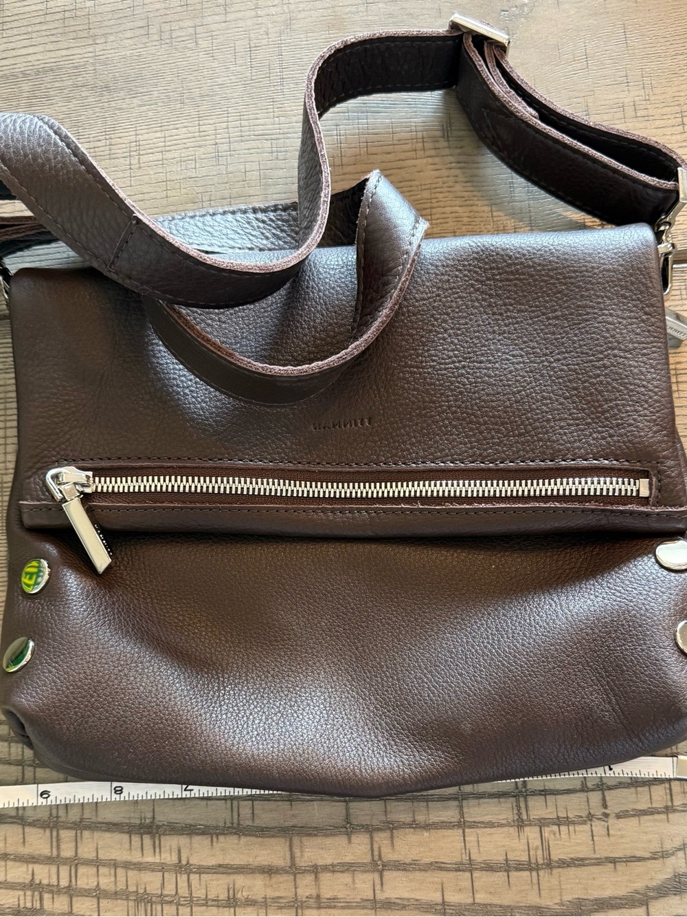 Hammitt Dark Brown Leather Crossbody Belt Bag - Picture 5 of 6